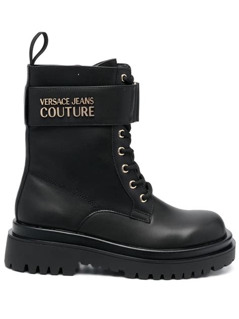 versace boots denim|versace combat boots.